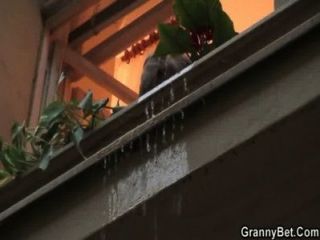 old granny swallow cum